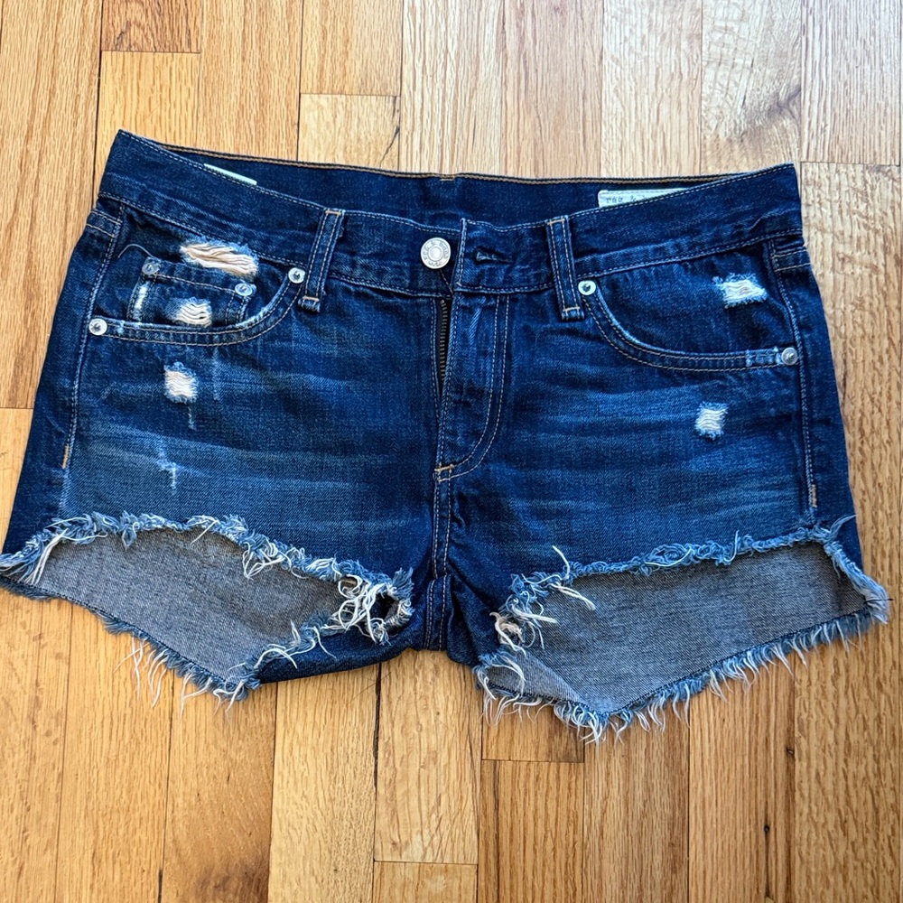 Distressed Denim Women Shorts